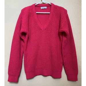 bliss Hot Pink Bulky Sweater